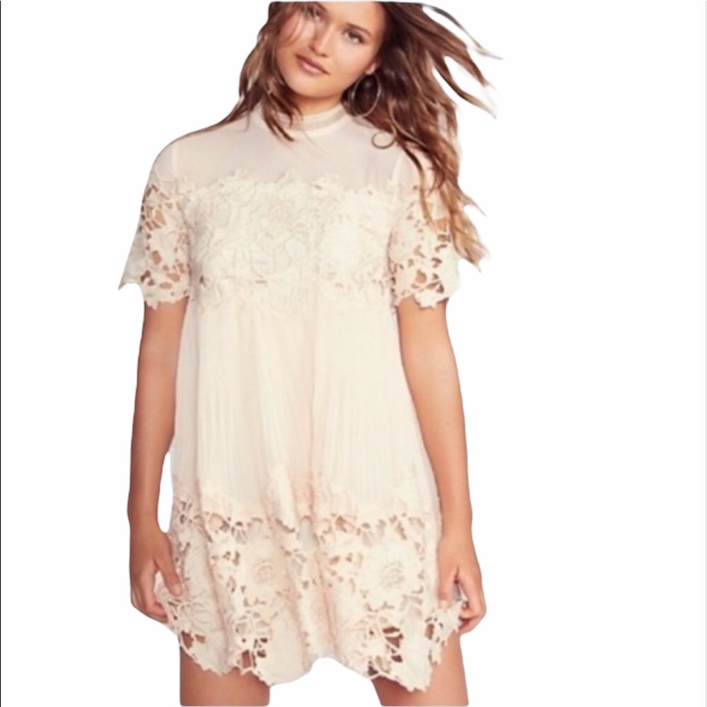 Free Poeple x Saylor Hollie Lace Mini Dress Size XS NEW
